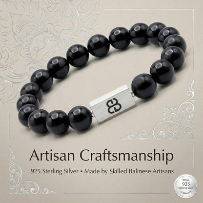 Onyx and Sterling Silver