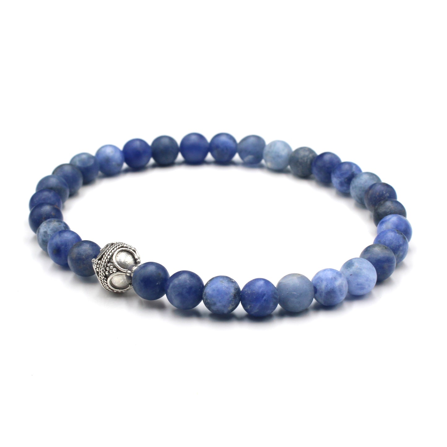 Matte Sodalite and Sterling Silver