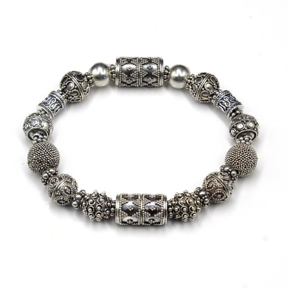 Armband aus Bali-Perlen aus Sterlingsilber