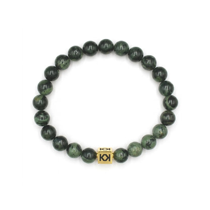 Dunkelgrüne Nephrit-Jade