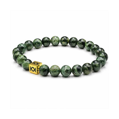 Dunkelgrüne Nephrit-Jade