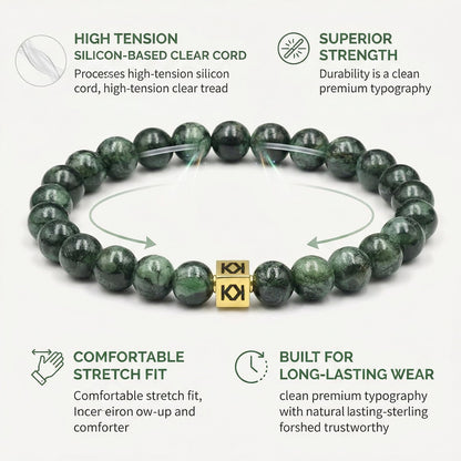 Dunkelgrüne Nephrit-Jade
