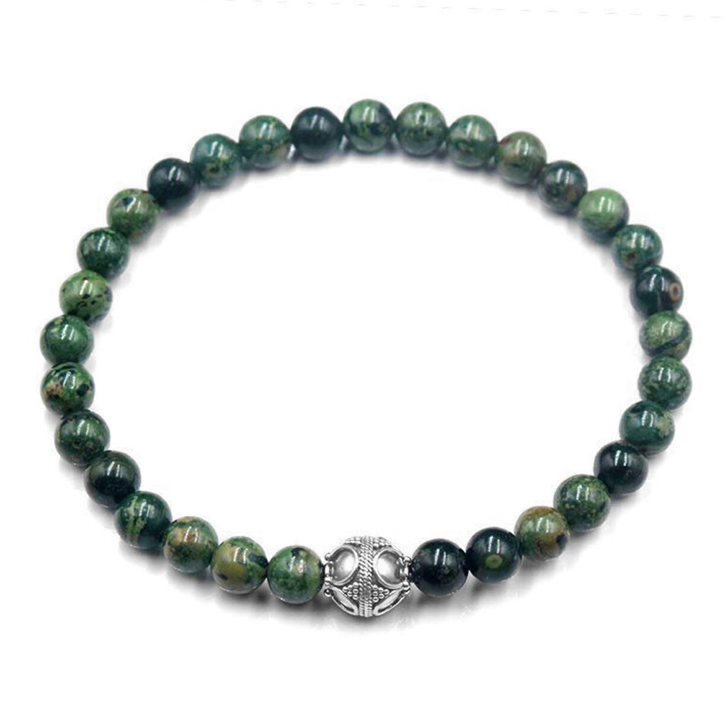 Nephrite Jade and Sterling Silver