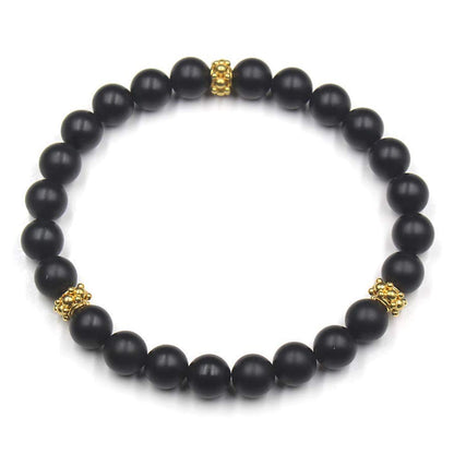 Black Onyx and Gold Vermeil