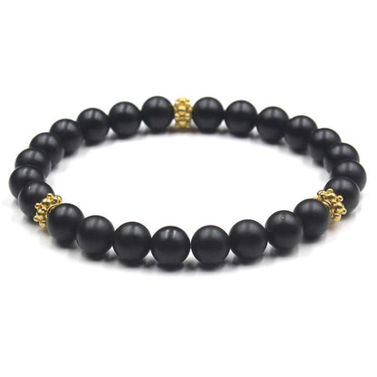 Black Onyx and Gold Vermeil