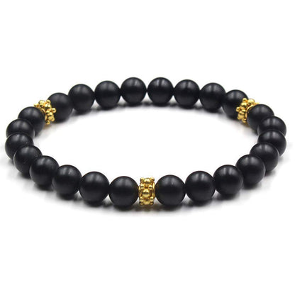 Black Onyx and Gold Vermeil