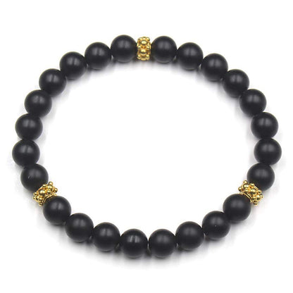 Black Onyx and Gold Vermeil