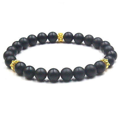 Black Onyx and Gold Vermeil