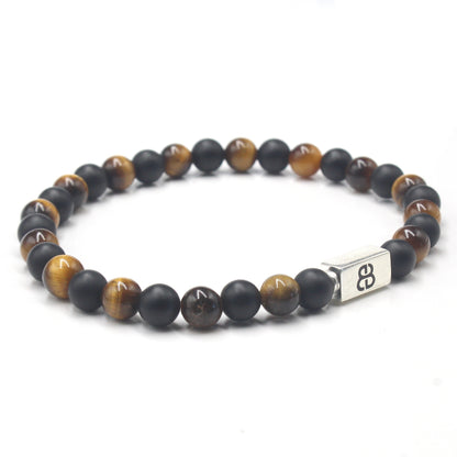 Tiger's Eye and Matte Black Onyx