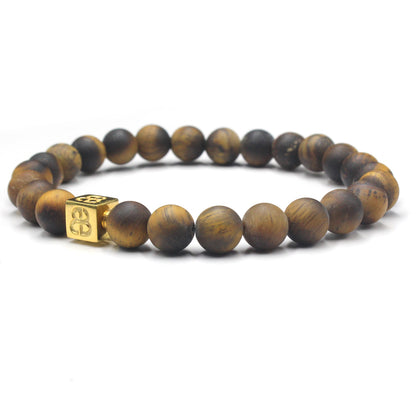 Matte Tiger Eye and Gold