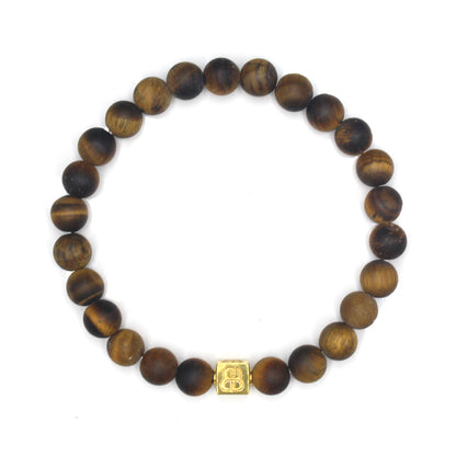 Matte Tiger Eye and Gold