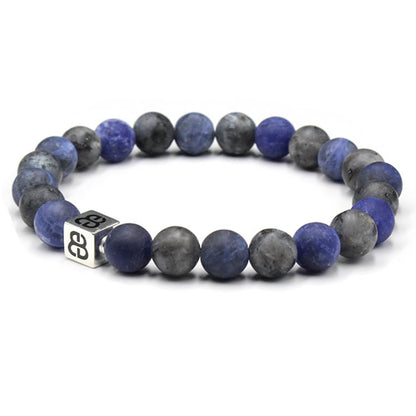 Matte Sodalite and Matte Labradorite