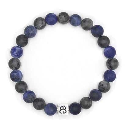 Matte Sodalite and Matte Labradorite