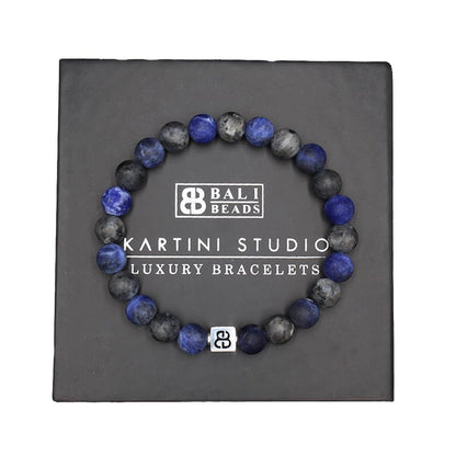 Matte Sodalite and Matte Labradorite