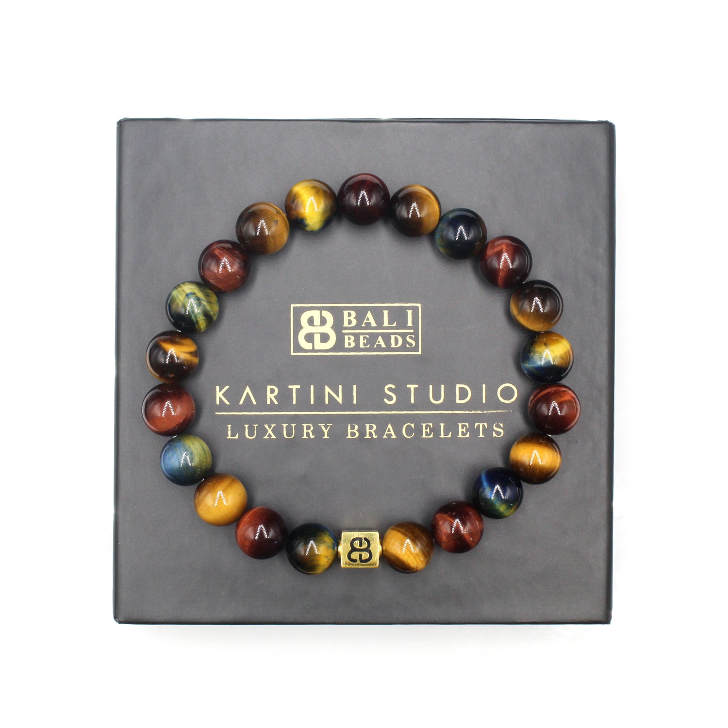 Kartini Studio Grade A Tiger's Eye & shops Gold Bracelet