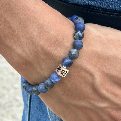 Matte Sodalite and Matte Labradorite