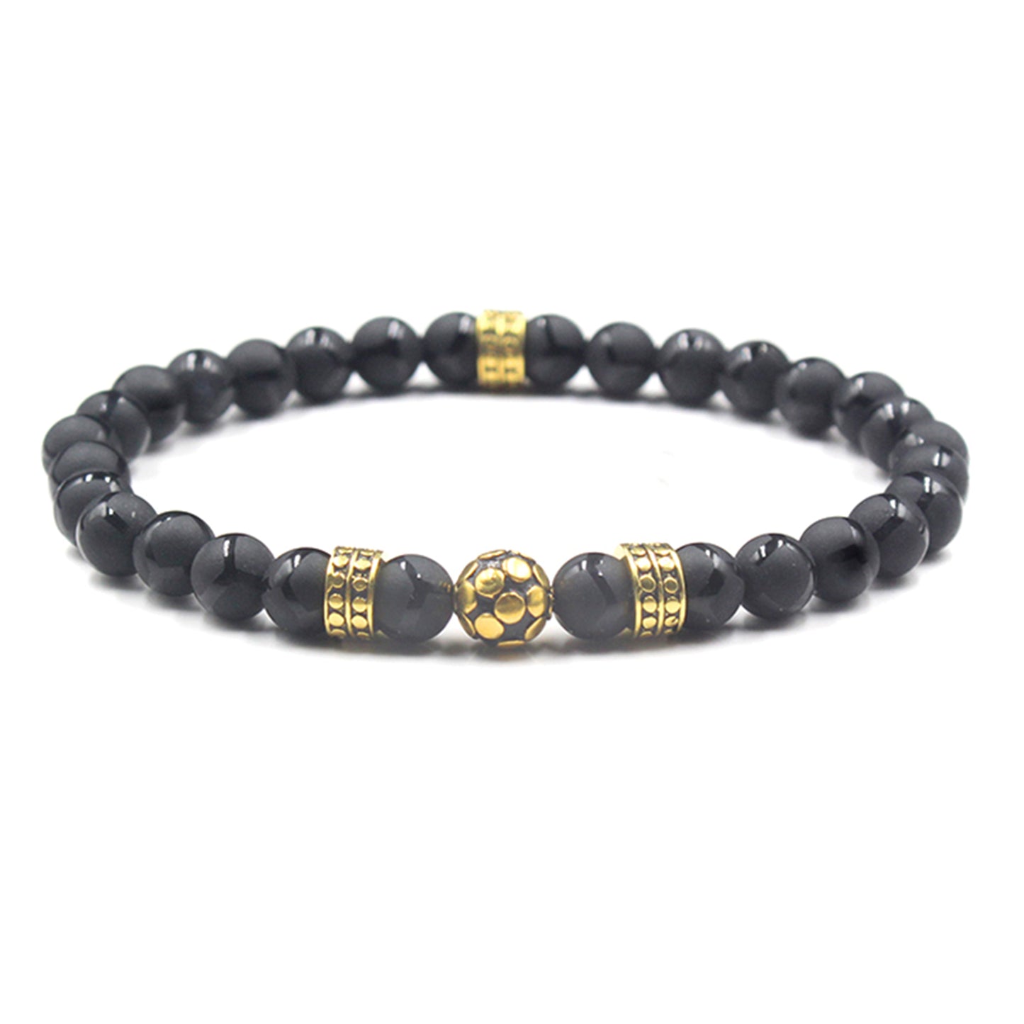 Matte Black Onyx and Gold