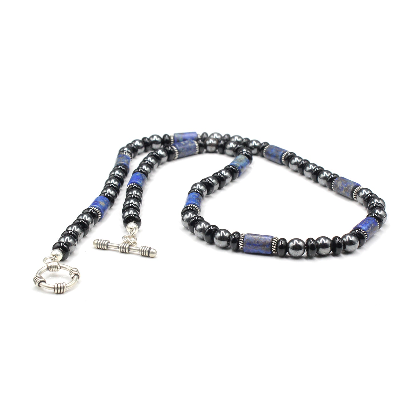 Hematite, Onyx, and Lapis