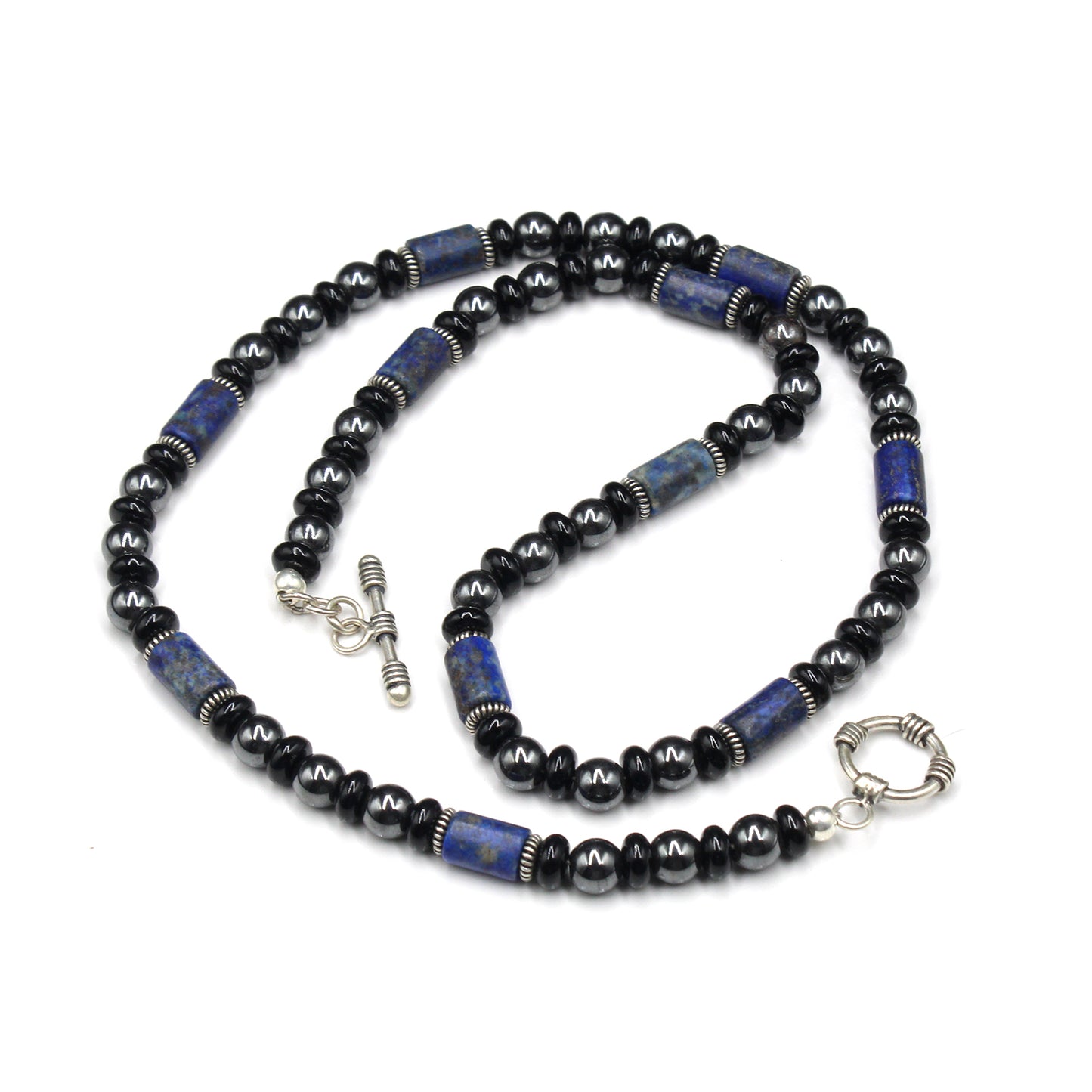 Hematite, Onyx, and Lapis