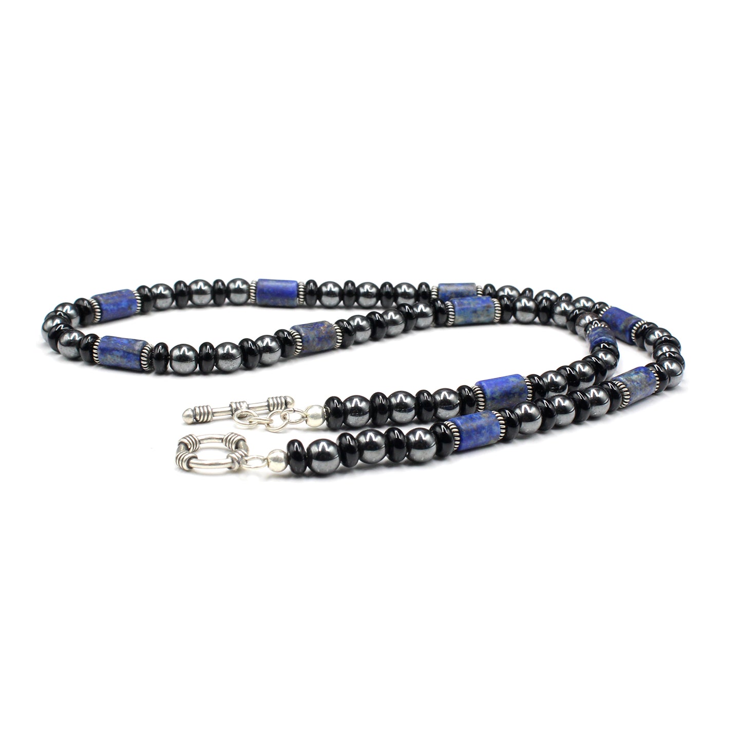 Hematite, Onyx, and Lapis