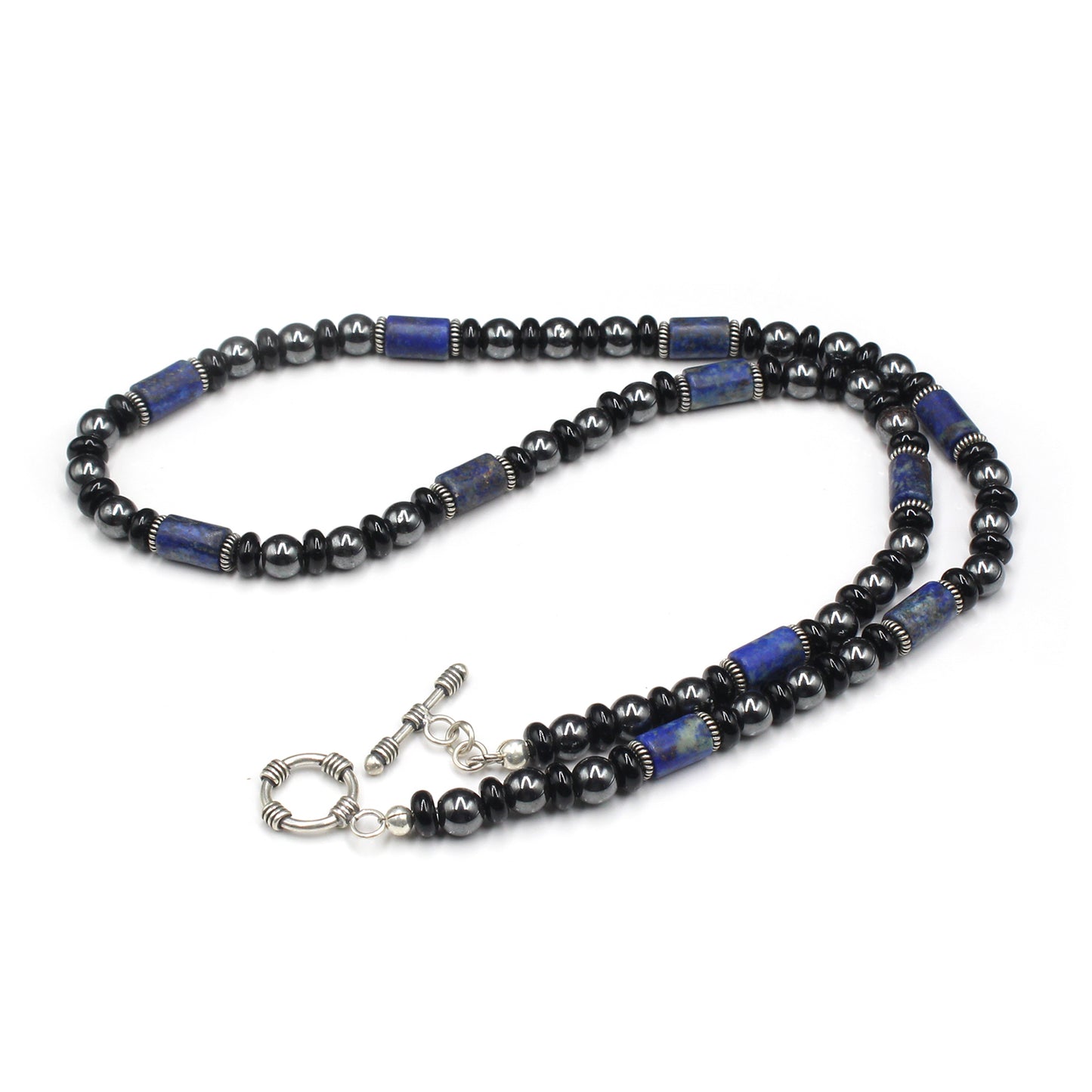 Hematite, Onyx, and Lapis