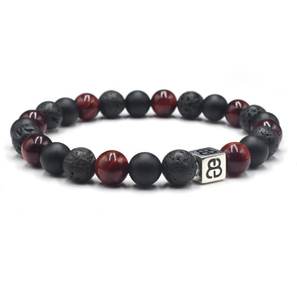 Onyx, Lava und rotes Tigerauge