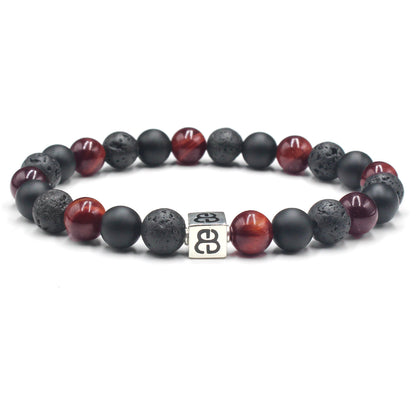 Onyx, Lava und rotes Tigerauge