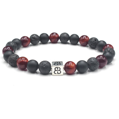 Onyx, Lava und rotes Tigerauge