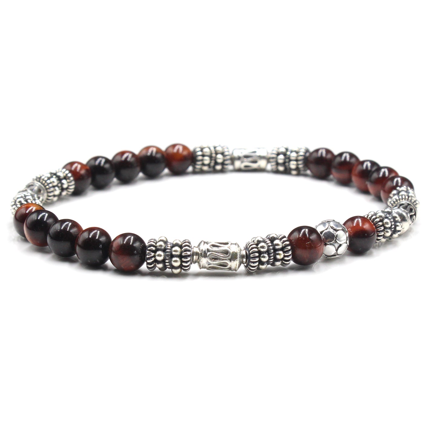 Sterling Silver and Red Tiger's Eye