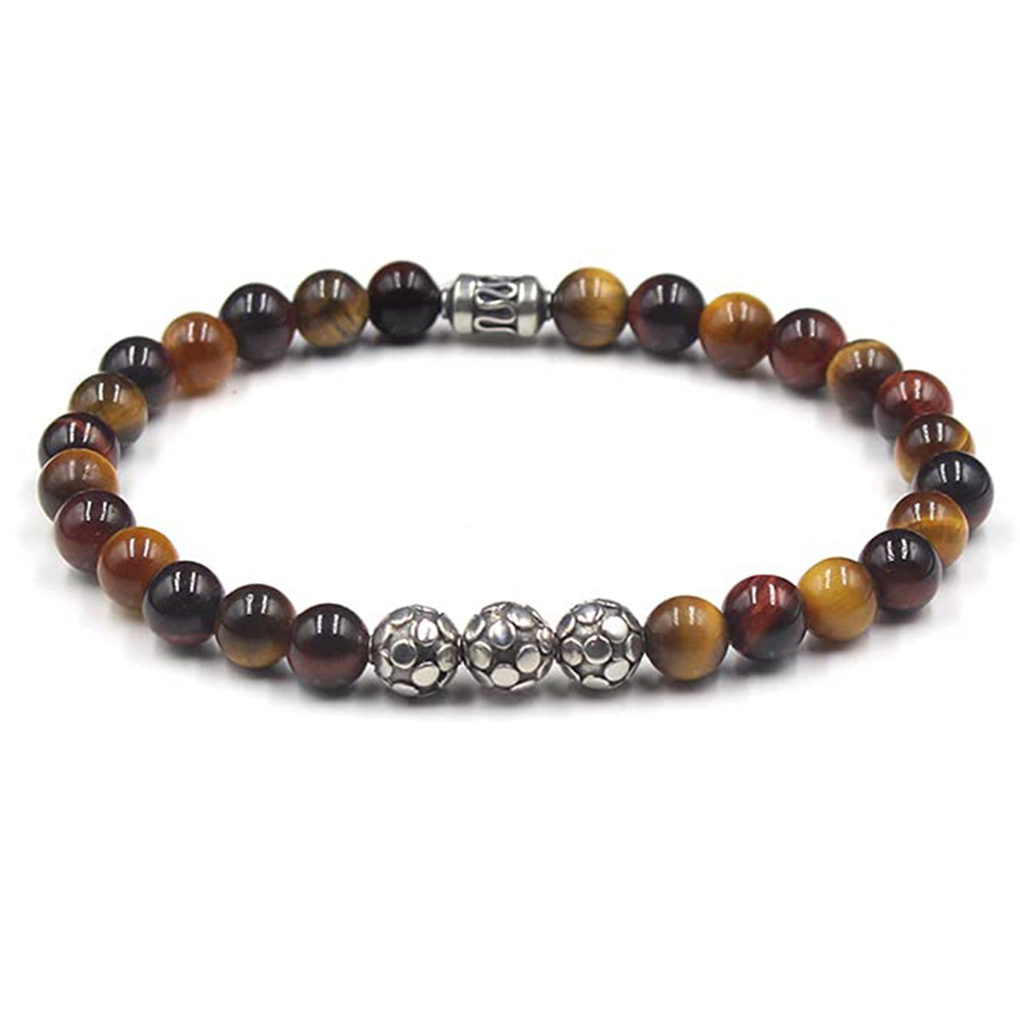 Mixed Tiger's Eye and Sterling Silver