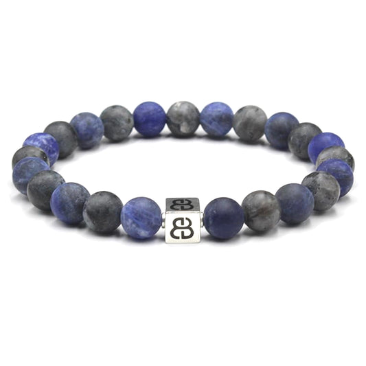 Matte Sodalite and Matte Labradorite