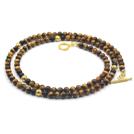 Tiger's Eye and Gold Vermeil