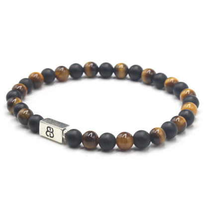 Tiger's Eye and Matte Black Onyx