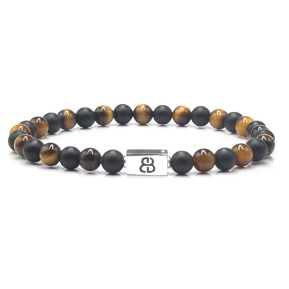 Tiger's Eye and Matte Black Onyx