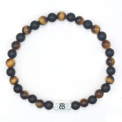 Tiger's Eye and Matte Black Onyx