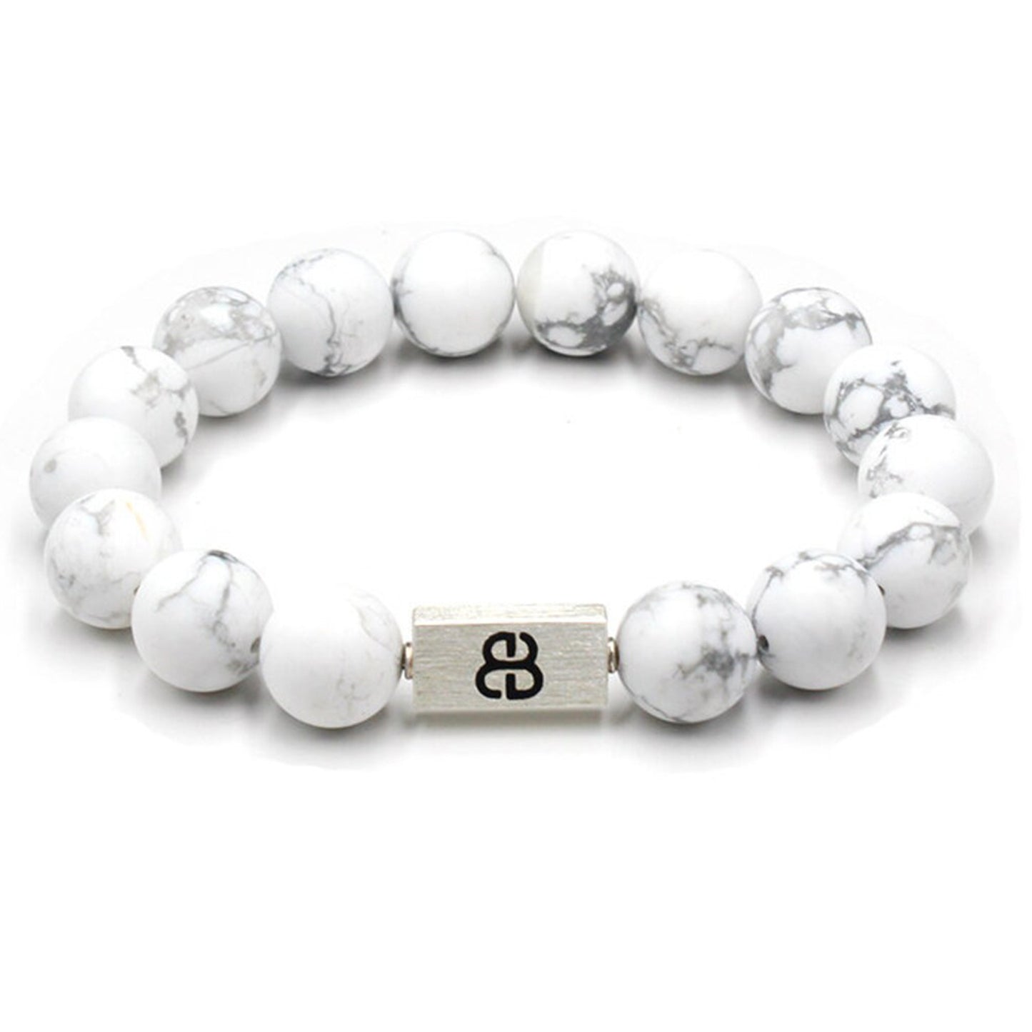 White Howlite and Silver