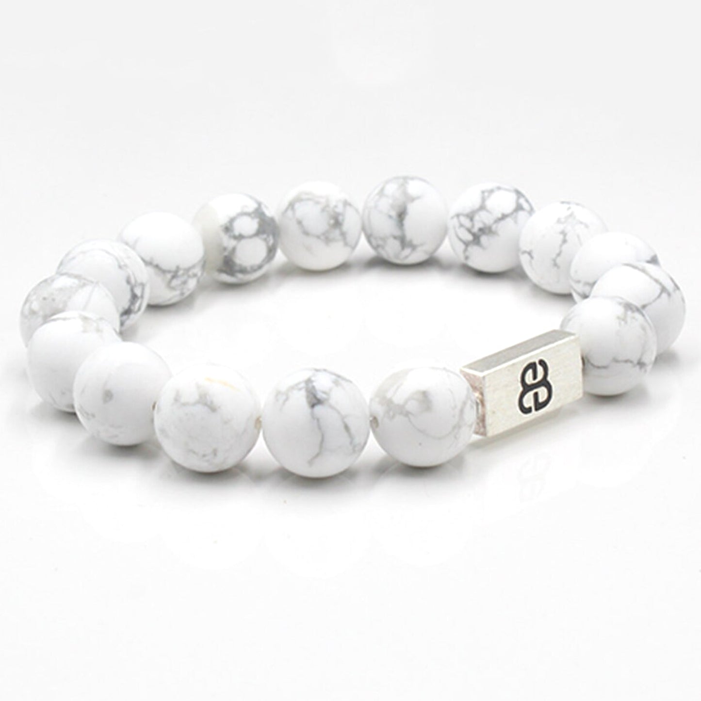 White Howlite and Silver