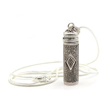 Load image into Gallery viewer, Perfume Bottle, Sterling Silver Perfume Bottle Necklace, Oil Bottle, Perfume Container, Essential Oil Bottle, Oil Vial