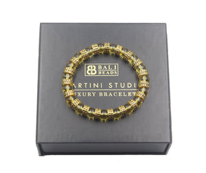 Citrine and Gold Beads Bracelet