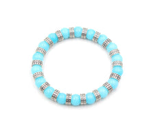 Load image into Gallery viewer, Aquamarine Bracelet and Sterling Silver