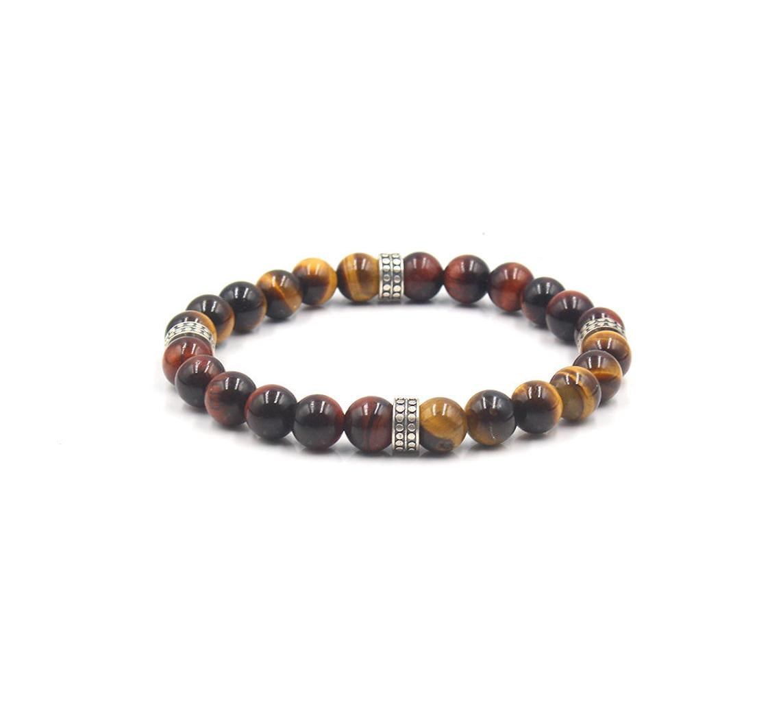 Mixed tigers eye and Sterling silver
