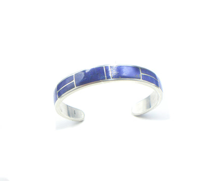 Lapislazuli und Sterling Silber Manschette