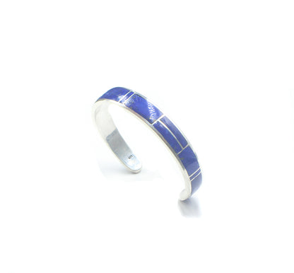 Lapis Lazuli and Sterling Silver Cuff