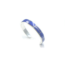 Load image into Gallery viewer, Lapis Lazuli and Sterling Silver Cuff