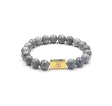 Load image into Gallery viewer, Grey Jasper and Gold