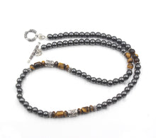 Load image into Gallery viewer, Hematite and Tiger&#39;s Eye
