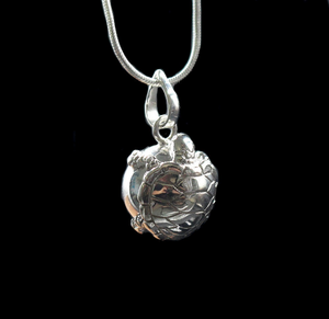 Sterling Silver Turtle Harmony Ball Chime