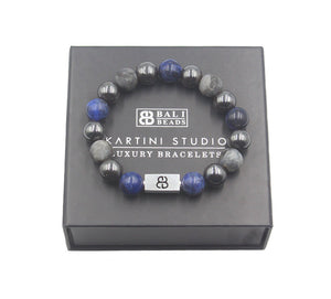Hematite, Labradorite, and Sodalite Bracelet