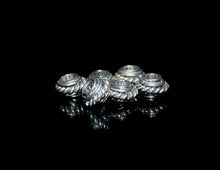 Load image into Gallery viewer, Six x 8mm Sterling Silver Discus Beads