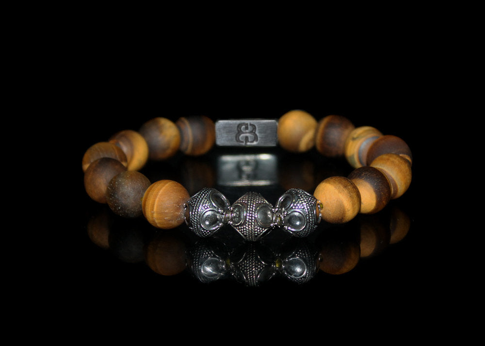 Matte Tiger's Eye and Sterling Silver